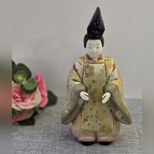 Vintage Japanese Kimekomi Boy Doll Traditional Folk Craft Japan 10" Tall